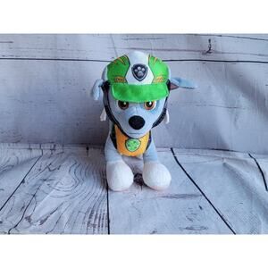 Paw Patrol Plush 7in Stuffed Animal Toy Rocky Recycle Pup 2018 Dog Spin Master